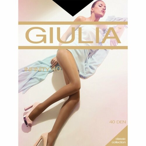 фото Колготки giulia, 40 den, без шортиков, размер 2, бежевый