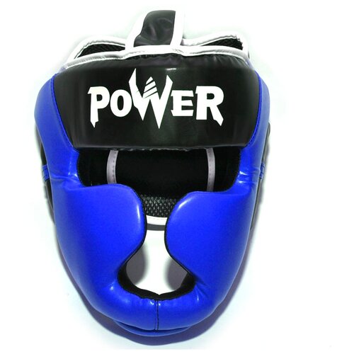 фото Шлем боксерский power, пвх, цвет синий, размер s :ht-p-s-c: sprinter