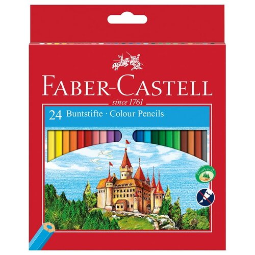 фото Faber-castell карандаши цветные замок 24 цвета (120124)