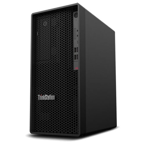 фото Настольный компьютер lenovo thinkstation p340 tower (30dh00gfru) intel core i7-10700/16 гб/512 гб ssd/intel uhd graphics 630/windows 10 pro черный