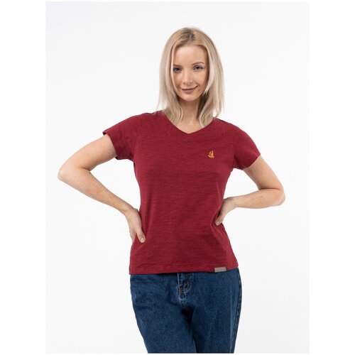 фото Женская футболка «великоросс» красного цвета 40-42