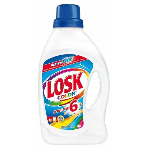 фото Гель для стирки losk color, 1.95 л, бутылка, 2 шт