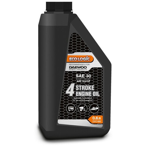 фото Масло для садовой техники daewoo power products 4 stroke engine oil sae 30 sj/cf, 0.6 л