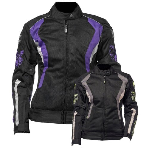 фото Куртка текстильная moteq roxy, женский, черный/фиолетовый, m