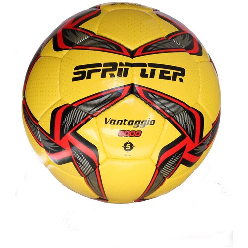 фото Мяч футбольный желтый, красный №5 sprinter