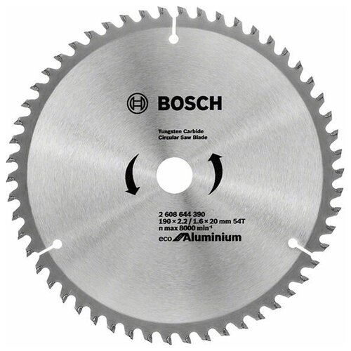 фото Пильный диск bosch eco aluminium 2608644390 190х20 мм
