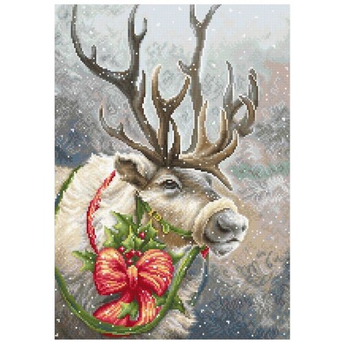 фото Набор для вышивания «рождественский олень», 21x30 см, luca-s