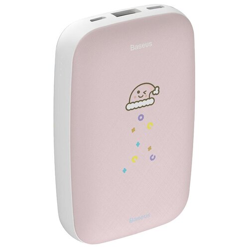 фото Аккумулятор baseus mini q hand warmer power bank 10000mah, голубой