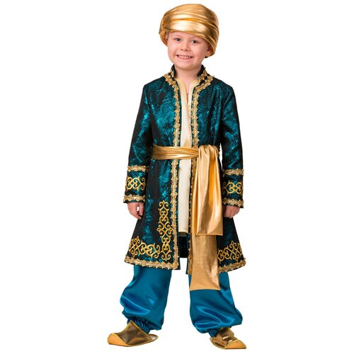фото Карнавальный костюм "султан", брюки, пиджак, головной убор, р. 36, рост 146 см батик