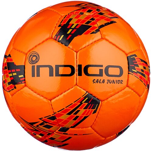 фото Футбольный мяч indigo sala junior f03 оранжевый/черный 3