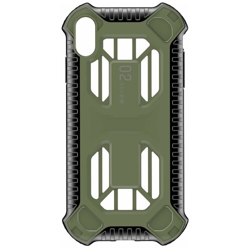 фото Чехол накладка baseus cold front cooling case for ipx/xs 5.8inch green