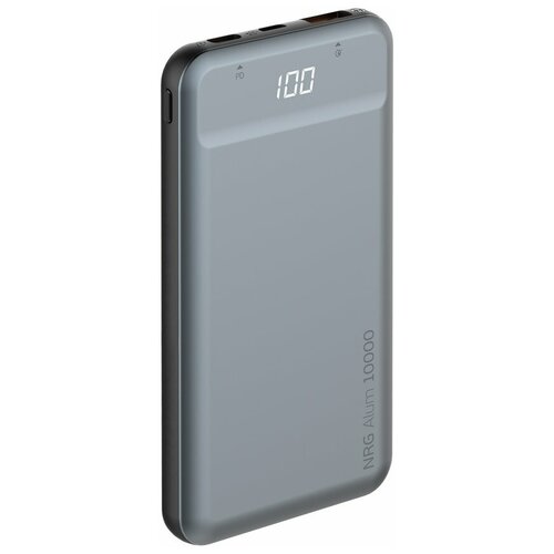 фото Аккумулятор deppa nrg alum qc3.0 power delivery 10000 mah, графит