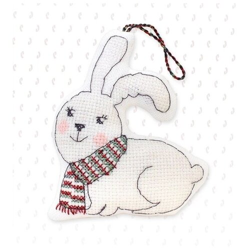 фото Набор для вышивания «заяц в шарфе», 9x11 см, luca-s