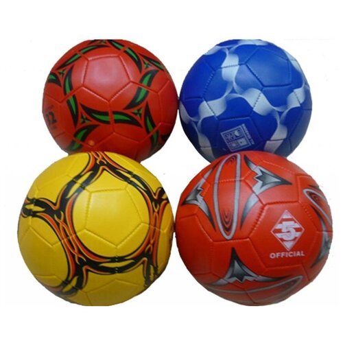 фото Мяч футбольный 22-23 см, 4 цвета в ассортименте. abtoys