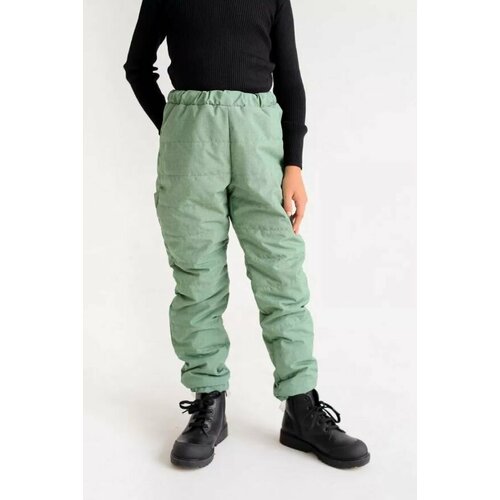 фото Брюки minidino зимние мембранные штаны, размер 104, зеленый