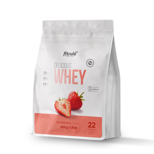 фото Fitrule delicious whey (800 гр) (клубника)