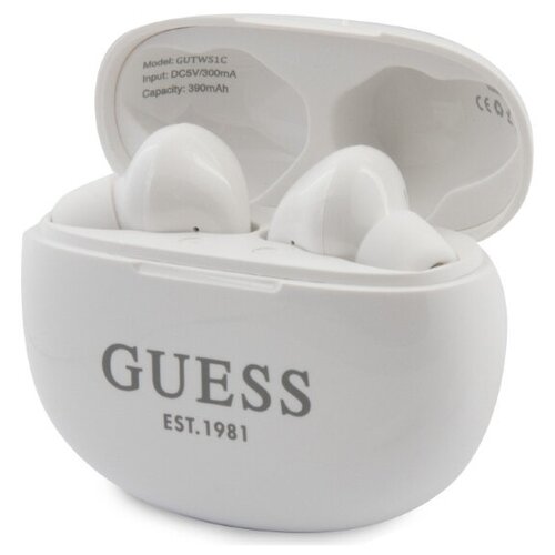 фото Беспроводные наушники guess tws round shape bluetooth, white