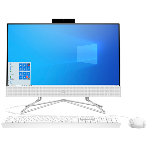 фото Hp моноблок 21.5" hp 22-df1035ur 1920 x 1080 intel core i3-1125g4 8gb ssd 256 gb intel uhd graphics windows 10 home белый 3v058ea