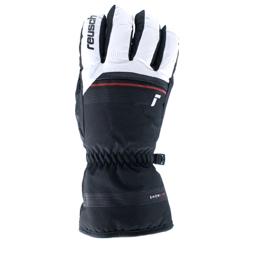 фото Перчатки горнолыжные reusch snow king white/fire red/black (inch (дюйм):9,5)