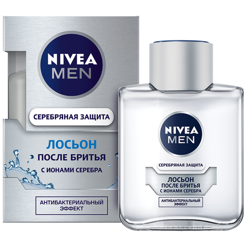 фото Лосьон после бритья "серебряная защита" с ионами серебра nivea, 100 мл