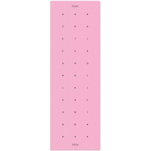 фото Ультралегкий коврик для йоги с разметкой posa align 6mm pink mantra