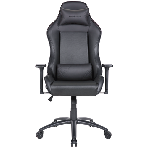 фото Компьютерное кресло tesoro alphaeon s1 игровое, обивка: искусственная кожа, цвет: черный (карбоновые вставки)