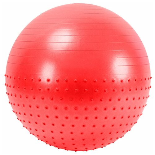 фото Мяч гимнастический anti-burst полу-массажный 65 см (красный) fbx-65-1 hawk
