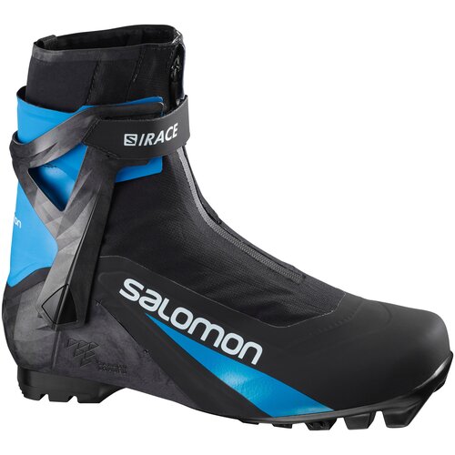 фото Ботинки для беговых лыж salomon s/race carbon skate pilot (2021-2022) голубой/черный, р. 8.5 / 26.5