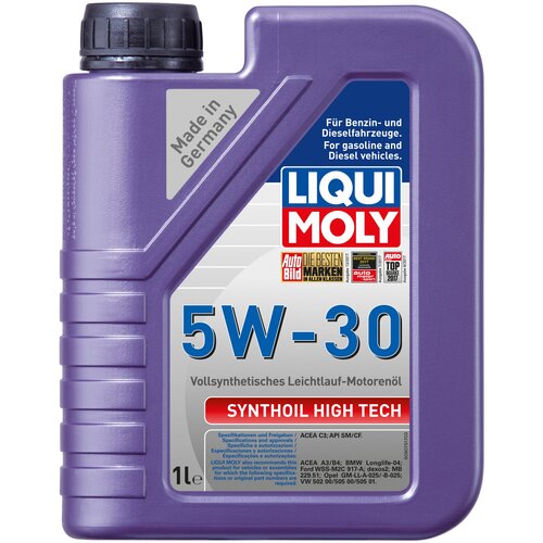 фото Liqui moly синтетическое моторное масло synthoil high tech 5w-30 1л