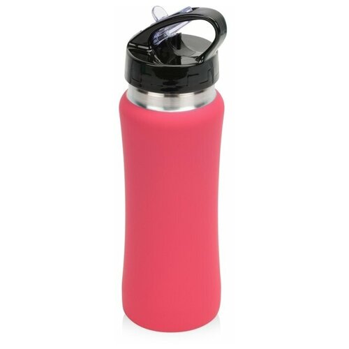фото Бутылка спортивная "коста-рика" с покрытием софт-тач, 600 мл, цвет фуксия oasis