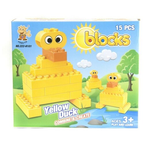 фото Конструкторский набор blocks "yellow duck" (15 деталей) 222-h101 оск