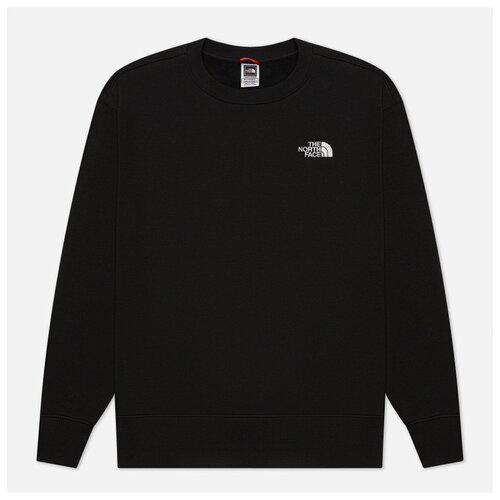 фото Мужская толстовка the north face oversized essential crew чёрный , размер xs