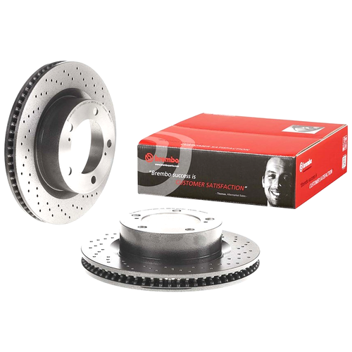 фото Brembo 09. a966.1x (09a9661x) диск тормозной передн. серии brembo xtra lexus (лексус) lx (_j2_) 08 / 07-> / toyota (тойота) (faw) land cruiser (ленд крузер) (_j20_) (комплект 2 штуки)