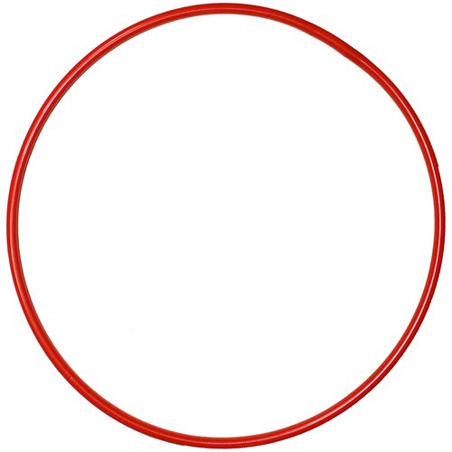 фото Обруч, диаметр 80 см, цвет красный пластмастер