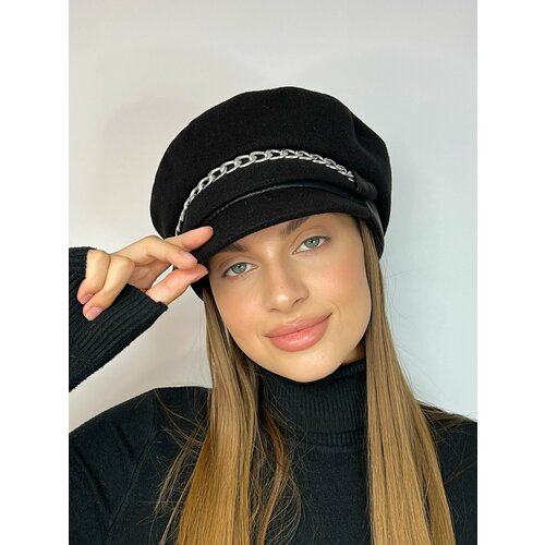 фото Кепка modazel кепка женская кашемир, размер 56-59, черный