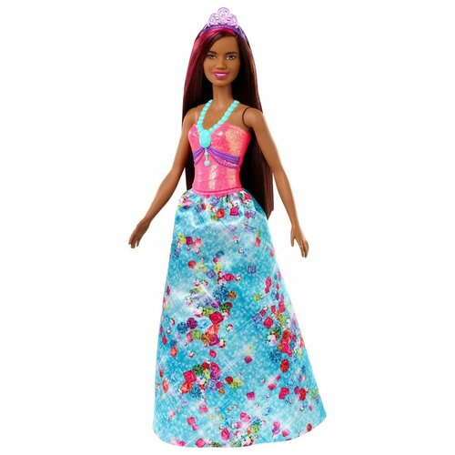 фото Кукла barbie принцесса в ярком платье gjk15