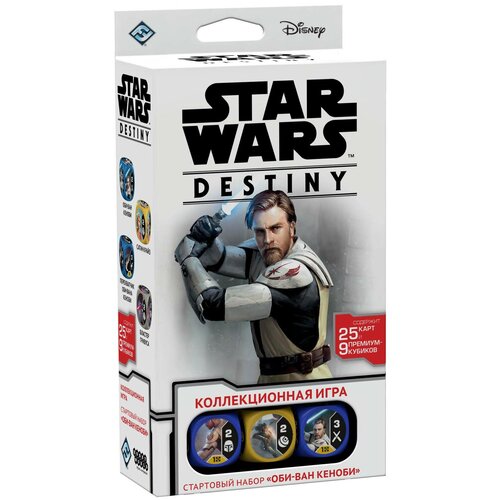 фото Настольная игра hobby world star wars destiny. оби-ван кеноби. стартовый набор