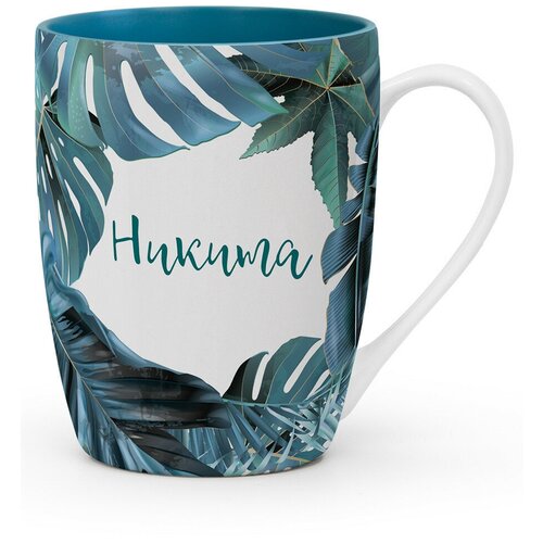 фото Именная кружка с надписью "flora. никита be happy