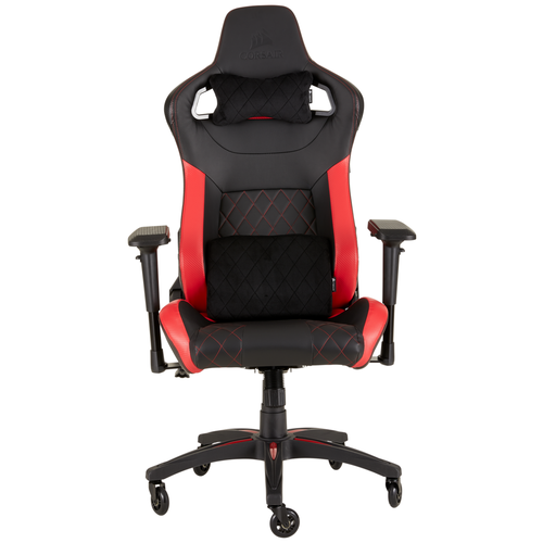 фото Компьютерное кресло corsair t1 race 2018 игровое, обивка: искусственная кожа, цвет: black/red