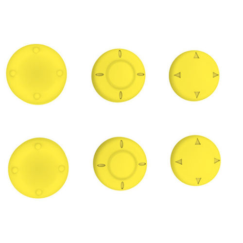 фото Dobe сменные накладки silicon thumbstick cover для консоли nintendo switch lite (tns-877c) желтый