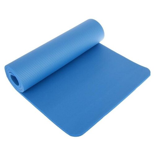 фото Коврик для йоги 183 х 61 х 1,5 см, цвет синий sangh