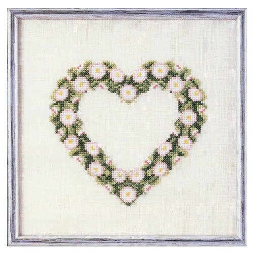 фото Набор для вышивания сердце из ромашек oehlenschlager 73-65171