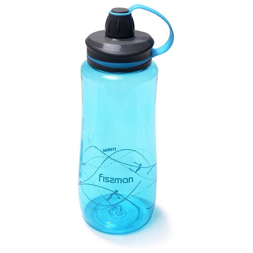 фото Fissman бутылка для воды пластиковая 1200мл голубой