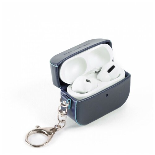 фото Кожаный чехол для наушников airpods pro piquadro ac5308b2/blu2 синий