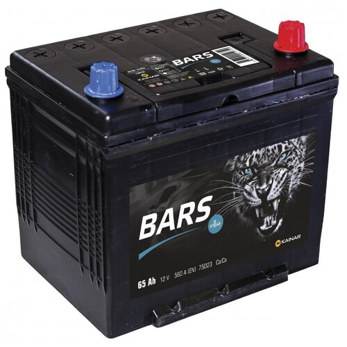 фото Аккумулятор bars jis 65 ач обратная полярность