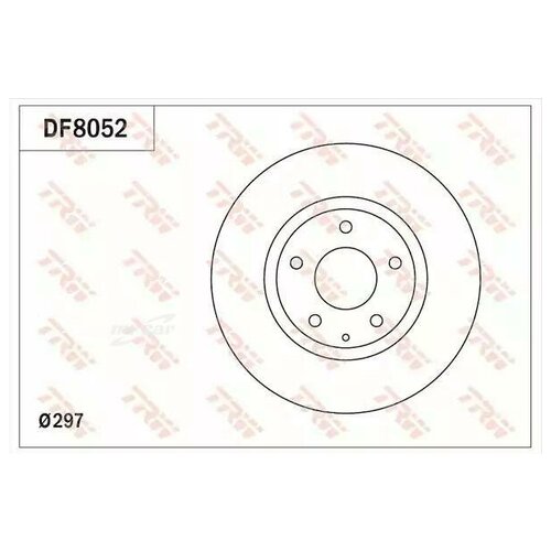 фото Trw df8052 df8052_диск тормозной передний\ mazda 6/cx-5 2.0/2.2d 11