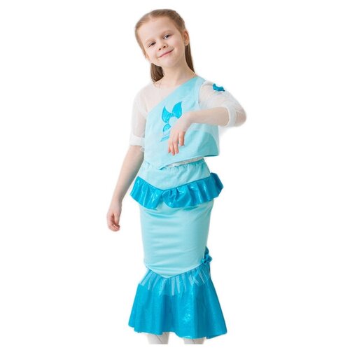 фото Карнавальный костюм для девочки русалочка, арт.1986, рост: 104 -116 см, возраст: 3-5 лет бока
