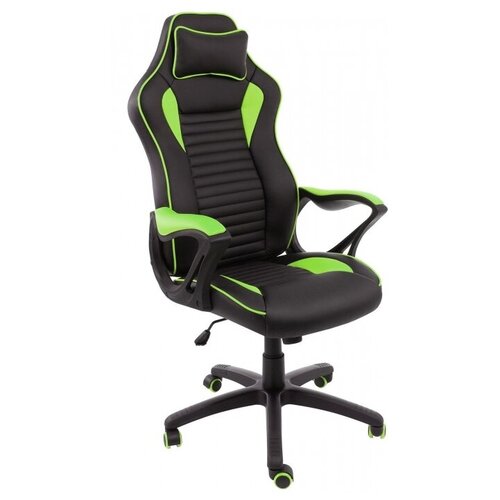 фото Компьютерное кресло woodville leon черное / зеленое