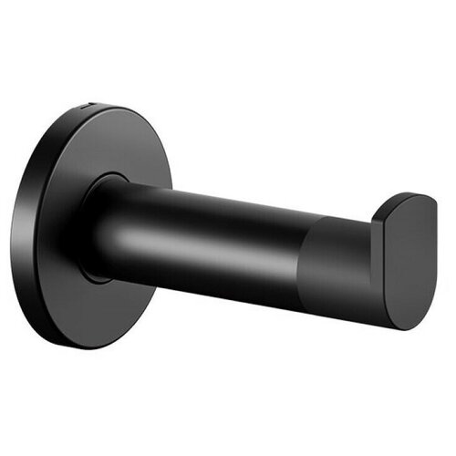 фото Крючок для ванной keuco pan 14911370000 с упором для двери, латунь, черный (ral 9011)