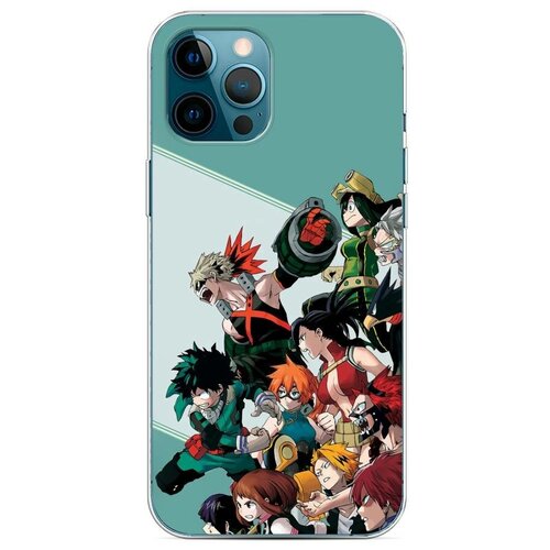 фото Силиконовый чехол "boku no hero academia" на apple iphone 12 pro max / айфон 12 про макс case place